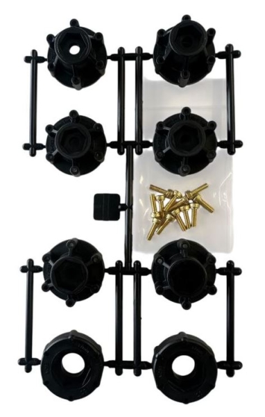 LOURPLHEX10 Ersatz-Mitnehmer 1/10 SC Removable Hex 12, 14 & 17mm LOUISE